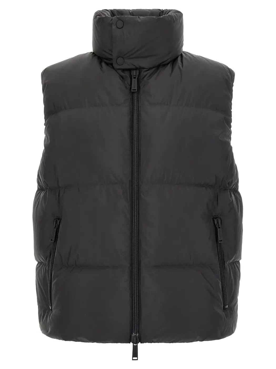 Dsquared² Black Polyester Sleeveless Jacket