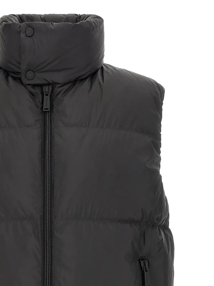 Dsquared² Black Polyester Sleeveless Jacket