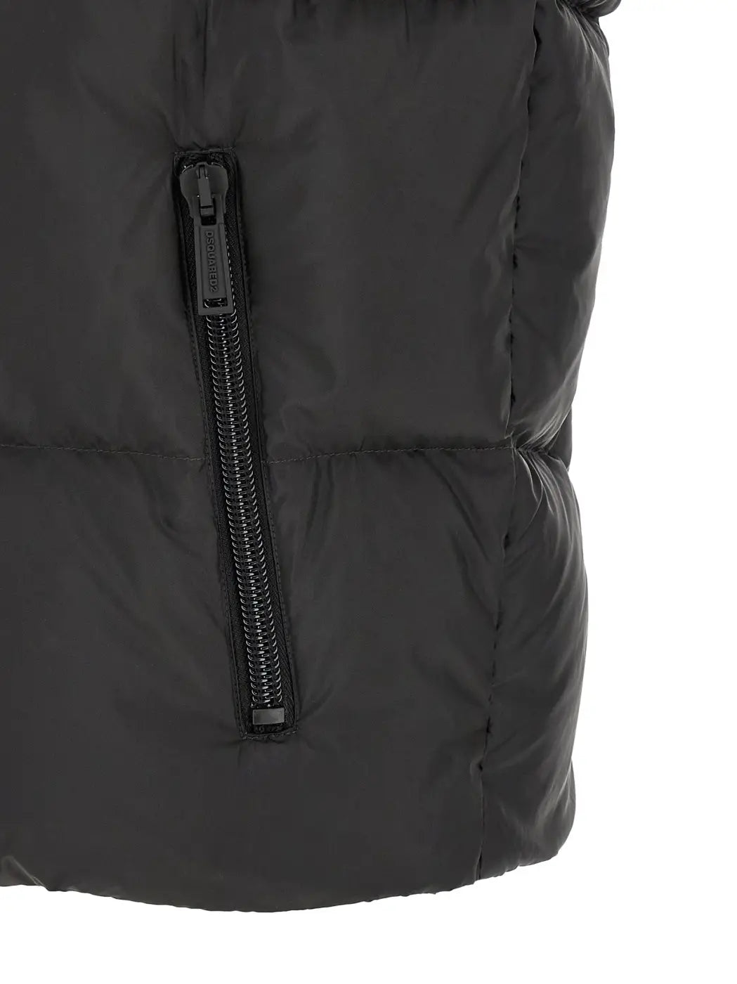 Dsquared² Black Polyester Sleeveless Jacket