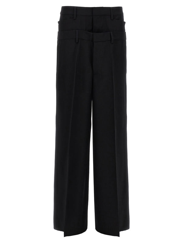 Dsquared² Black Virgin Wool Dress Pants