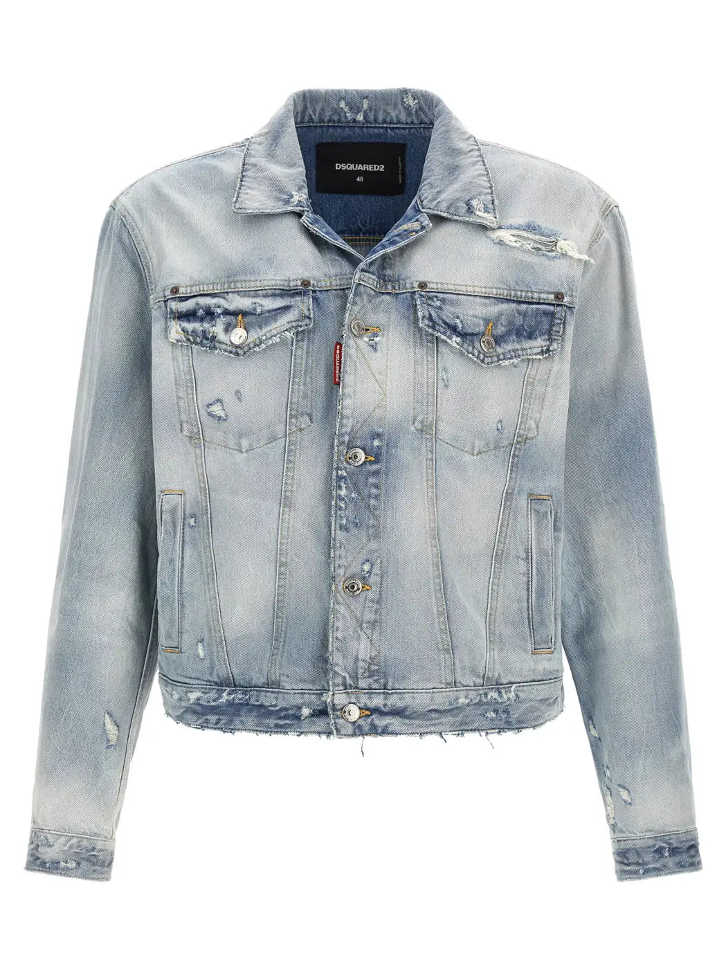 Dsquared² Blue Cotton Denim Jacket