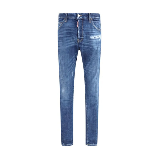 Dsquared² Blue Cotton Skinny Jeans