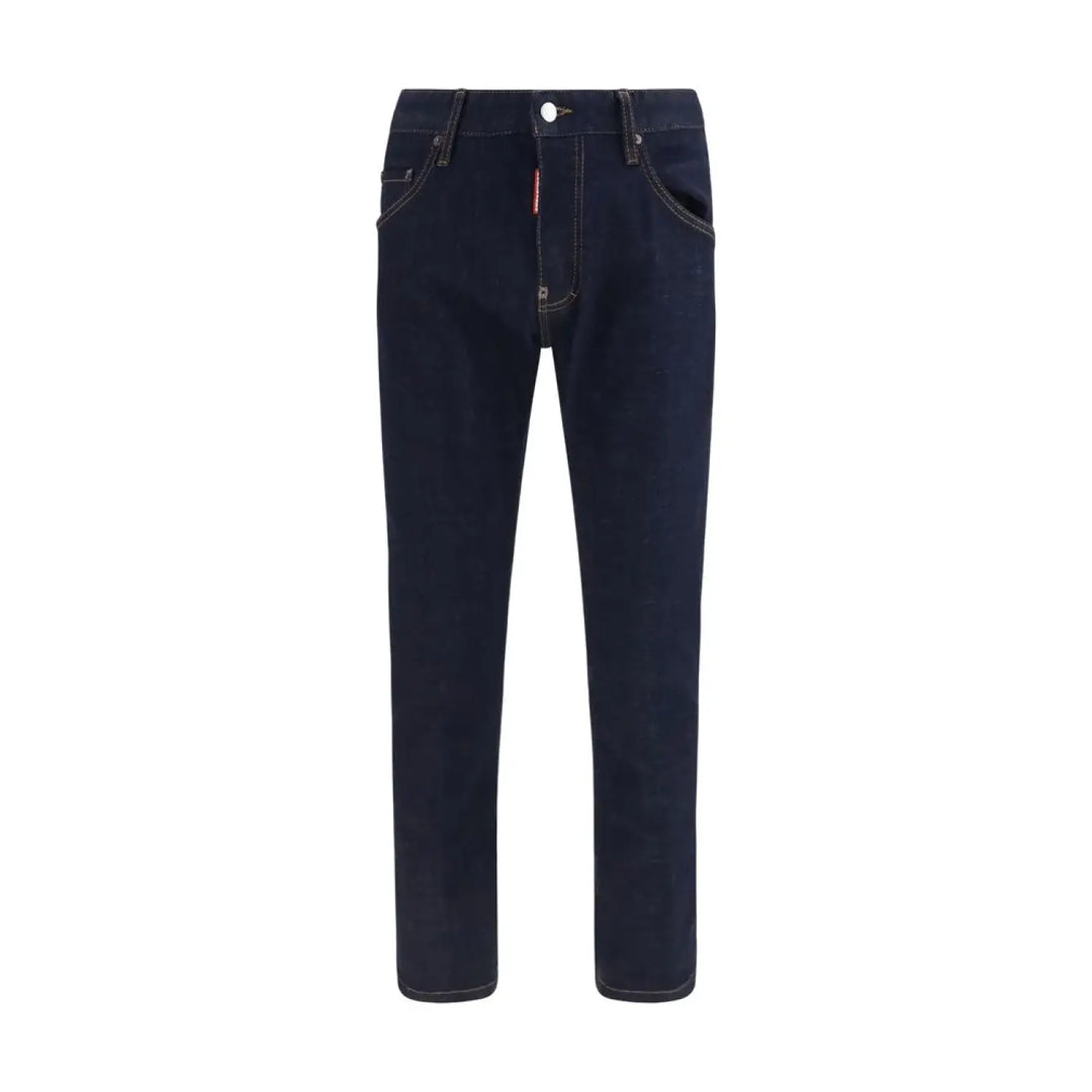 Dsquared² Blue Cotton Slim Fit Jeans