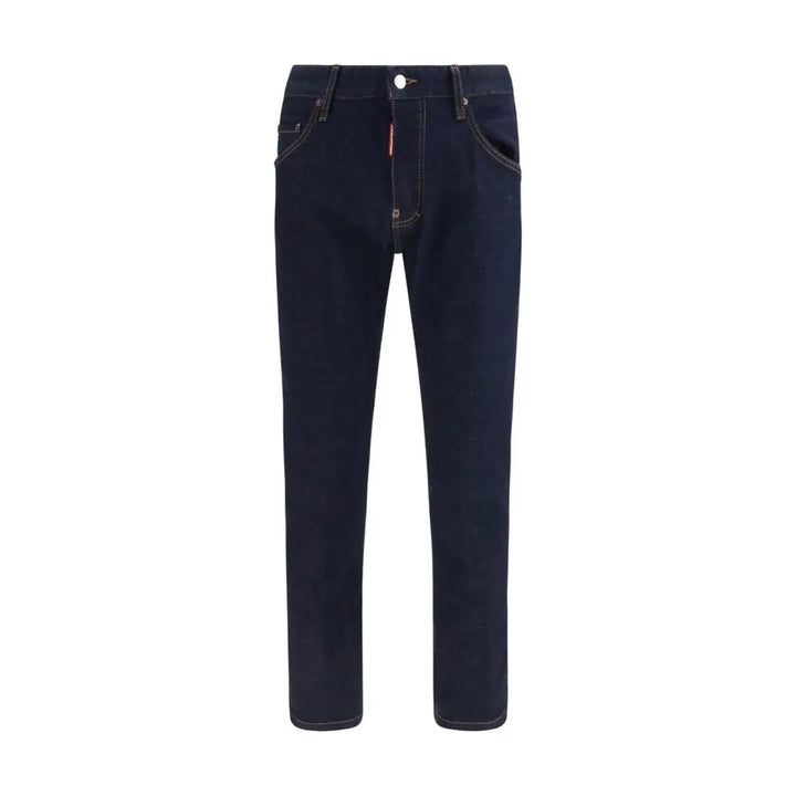 Dsquared² Blue Cotton Slim Fit Jeans
