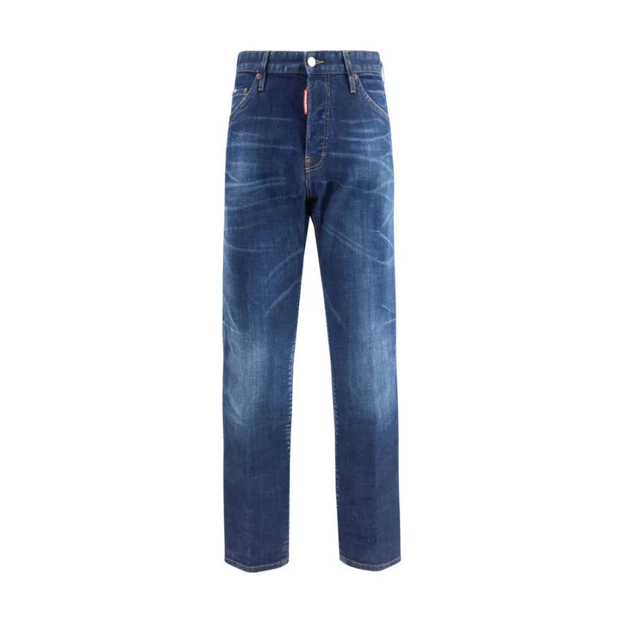 Dsquared² Blue Cotton Slim Fit Jeans