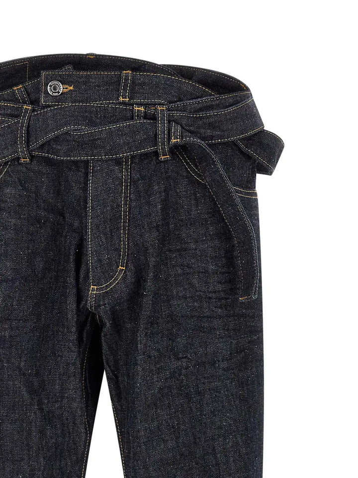 Dsquared² Blue Cotton Straight-leg Jeans