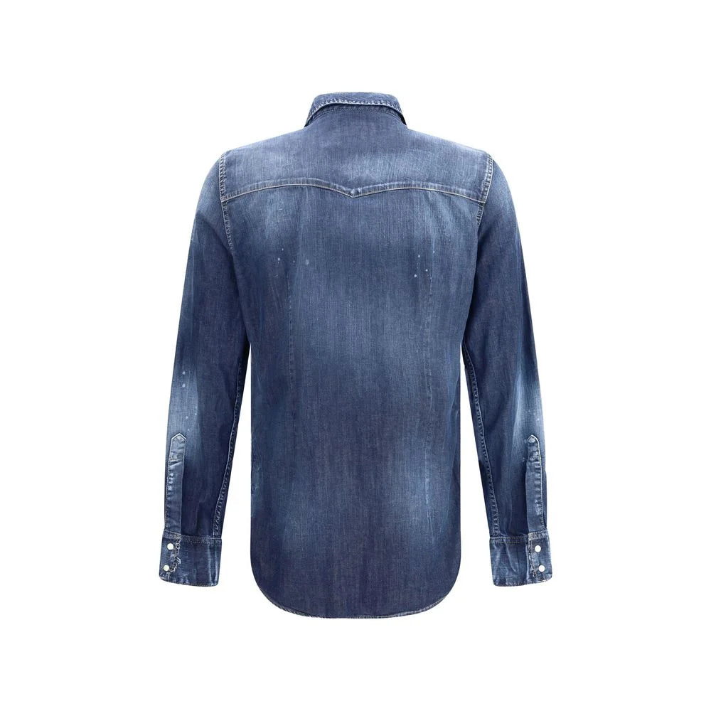 Dsquared² Blue Denim Shirt
