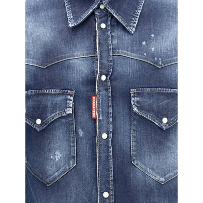 Dsquared² Blue Denim Shirt