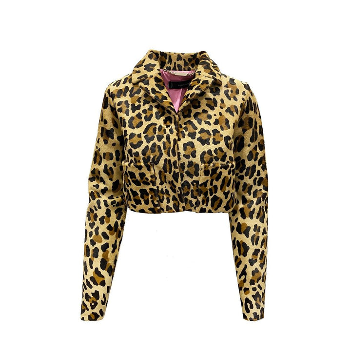 Dsquared² Wrap Coats - Brown Calfskin Coat