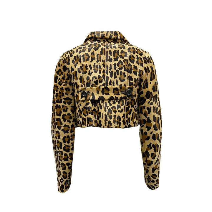 Dsquared² Brown Calfskin Coat