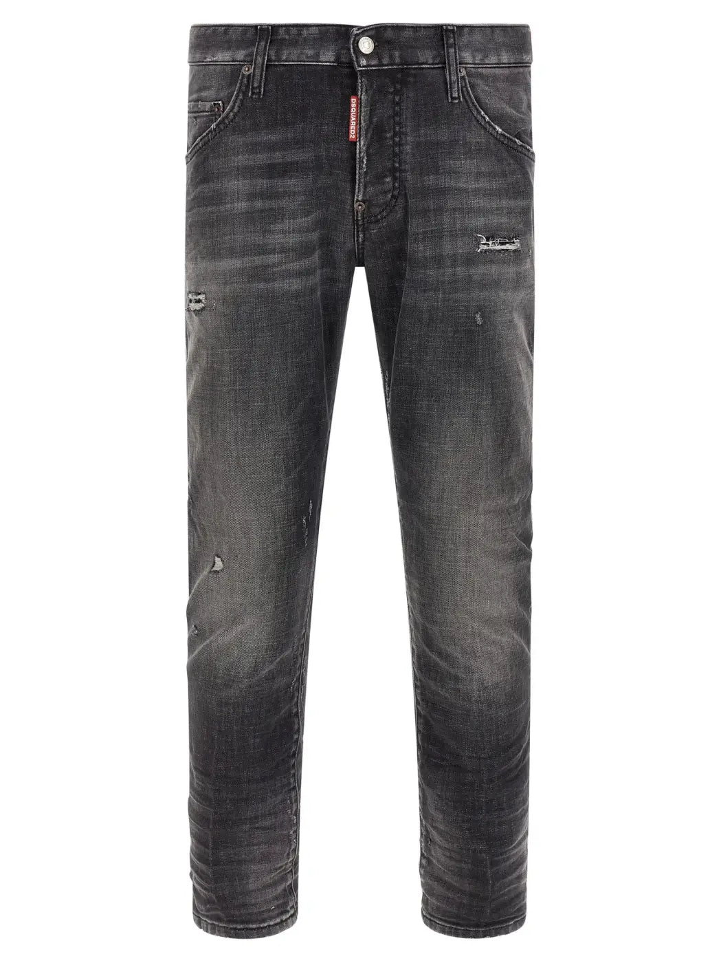 Dsquared² Gray Cotton Skinny Jeans