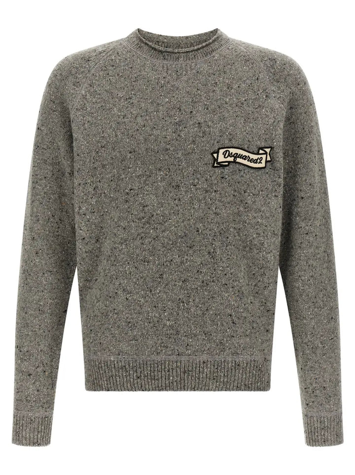 Dsquared² Gray Wool Cardigan