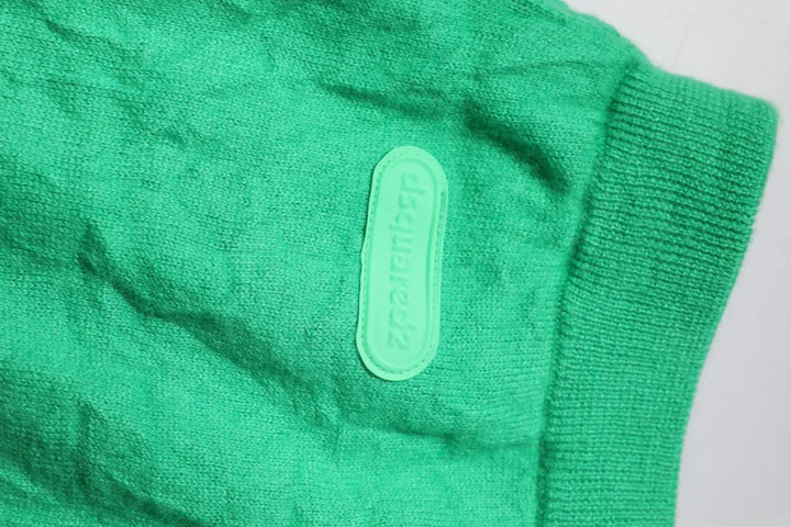 Dsquared² Green Cotton Elastic Waist Men Casual Pants