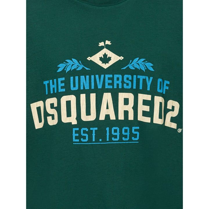Dsquared² Green Cotton T-shirt
