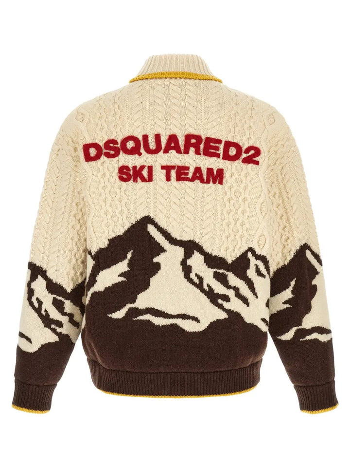 Dsquared² Multicolor Wool Cardigan