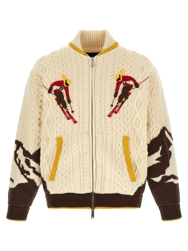 Dsquared² Multicolor Wool Cardigan