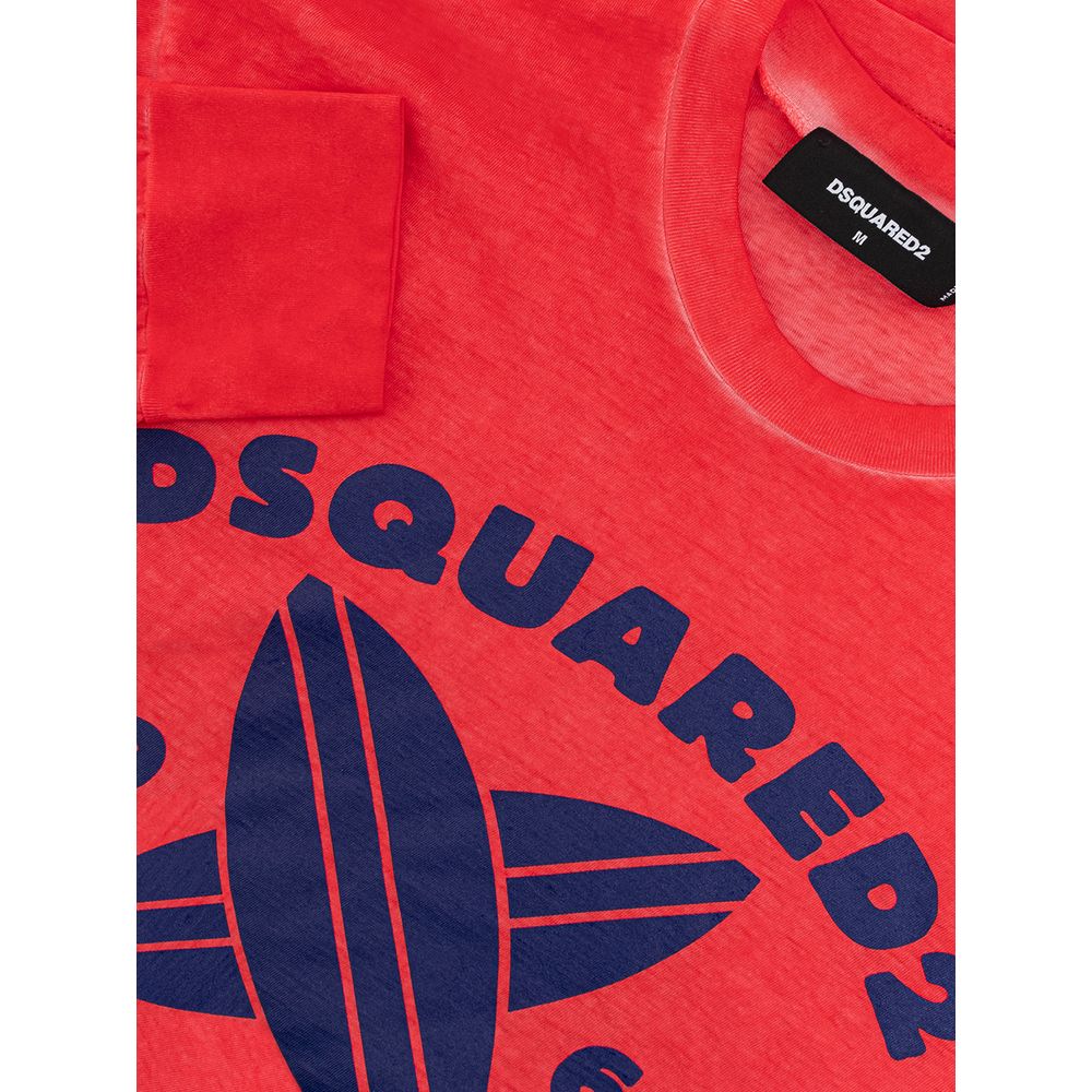 Dsquared² Red Cotton T-shirt