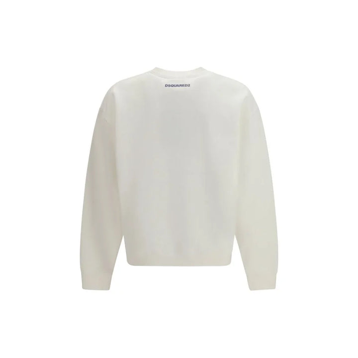 Dsquared² White Cotton Sweatshirt