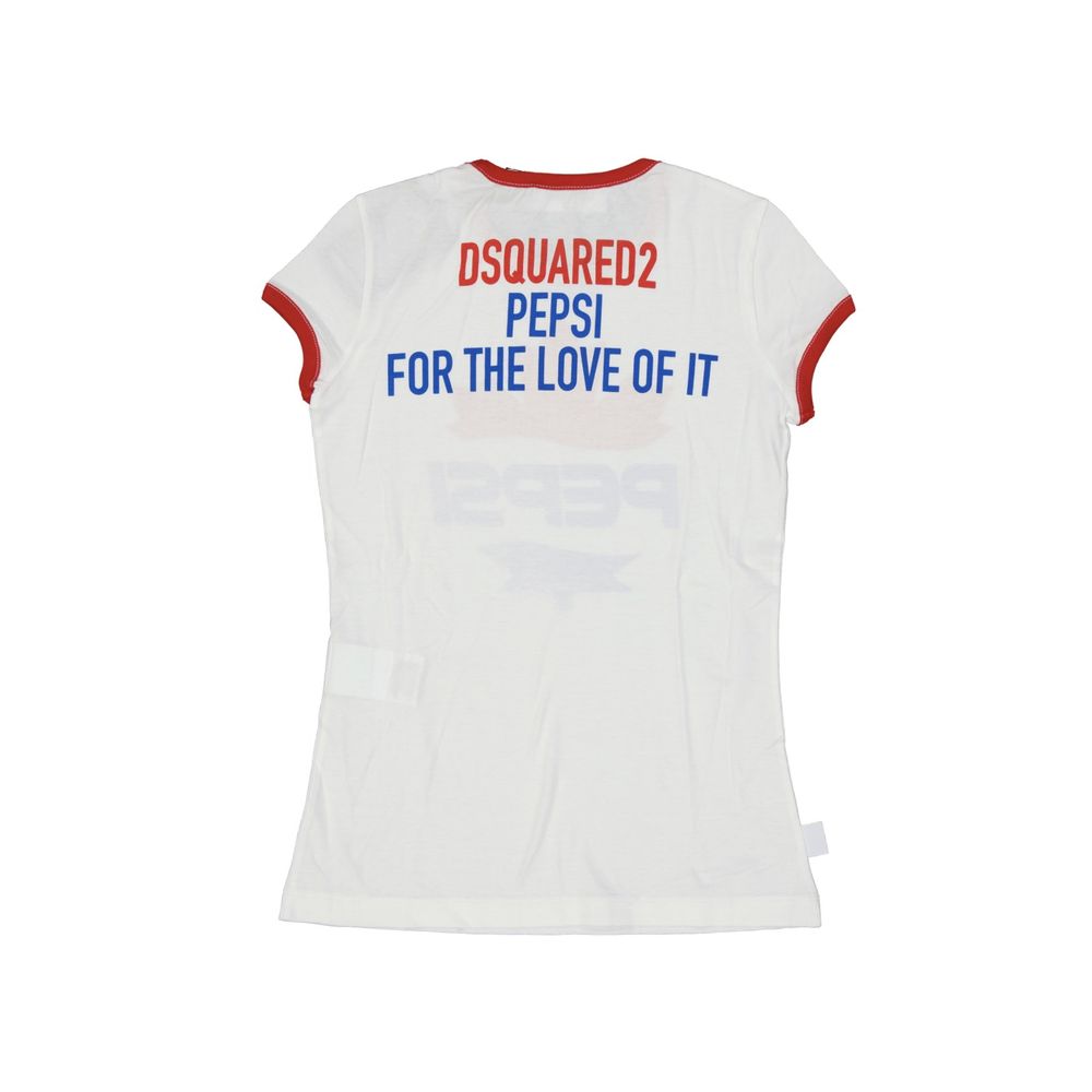 Dsquared² White Cotton T-shirt