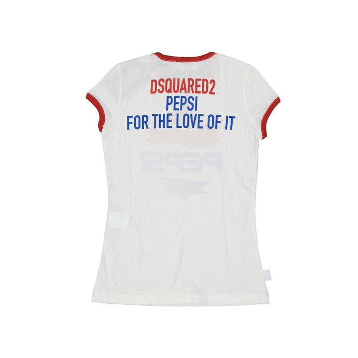 Dsquared² White Cotton T-shirt