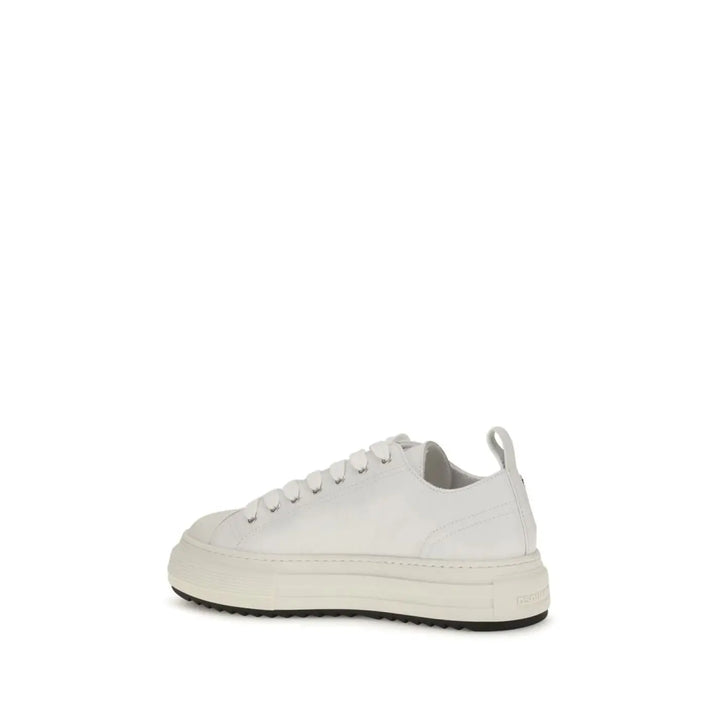 Dsquared² White Polyethylene Platform Sneakers