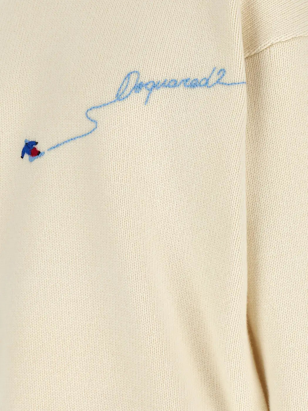Dsquared² White Wool Cardigan