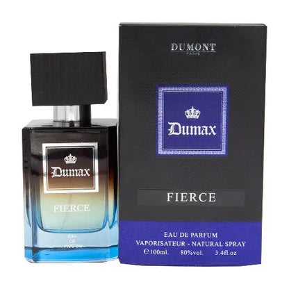 Unleash Your Boldness with Dumax Fierce Eau in Stunning Blue Bottle Unisex Fragrance Dumont