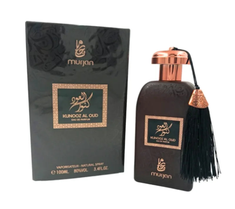 Murjan Kunooz Saffron Rose Oud Cashmere Wood Fusion Unisex Fragrance Dumont