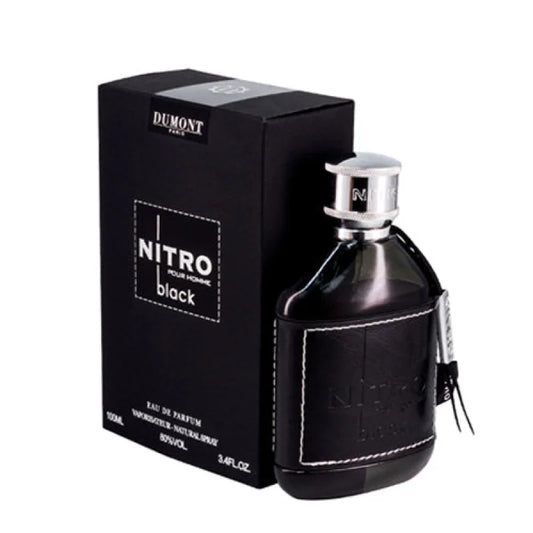 Dumont Nitro Black Eau Intense Dark Scent Seductive Magnetism Men’s Cologne