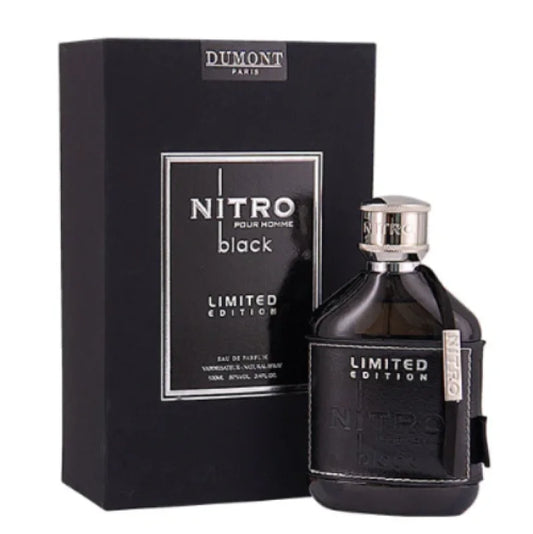 Dumont Nitro Black Limited Edition Eau Intense Power Sophistication Men’s Cologne