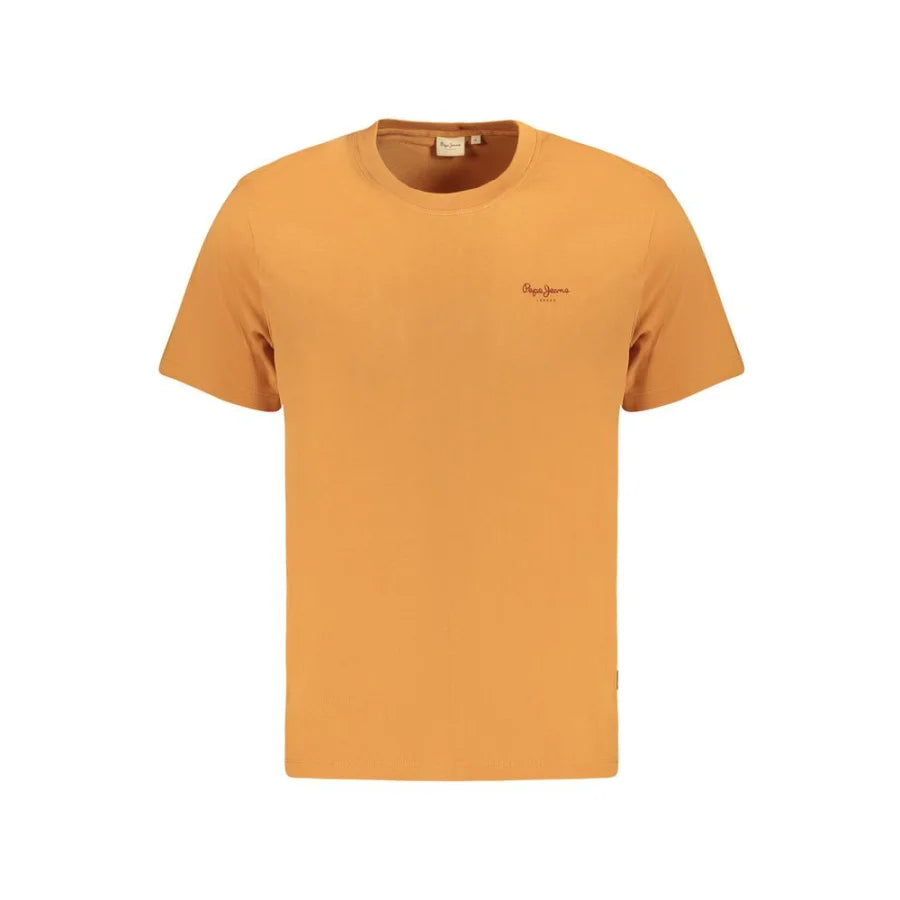 Pepe Jeans Arancione Cotton Men T-Shirt