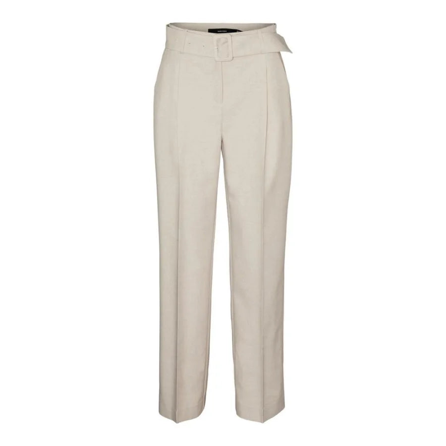 Vero Moda Gray Polyester Casual Pants