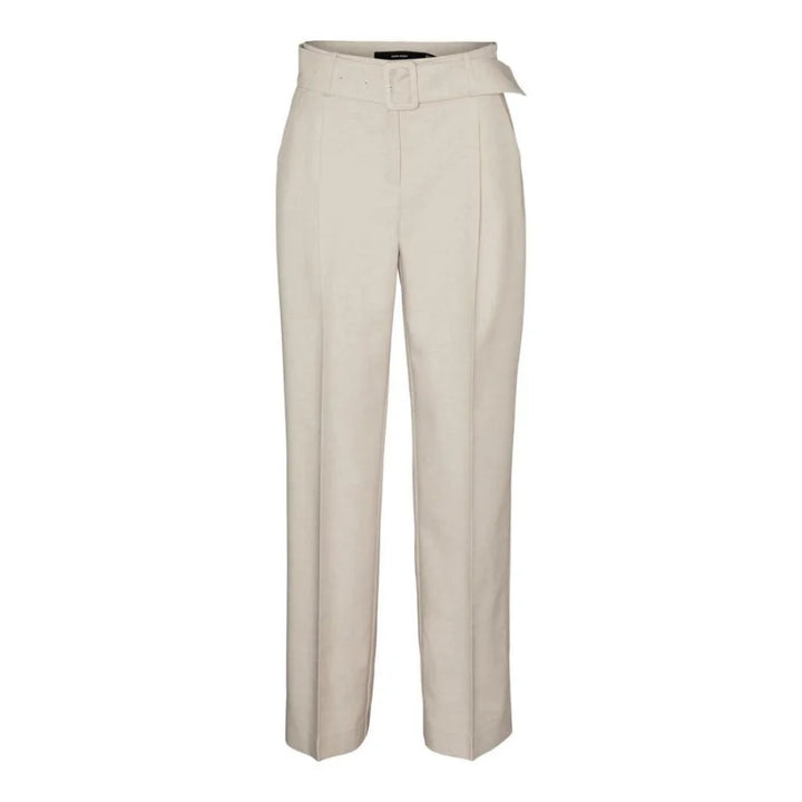 Vero Moda Gray Polyester Casual Pants