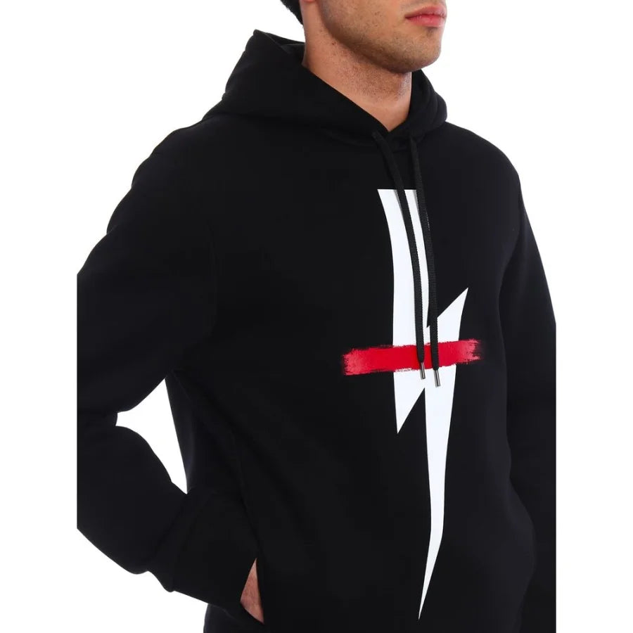 Neil Barrett Black Cotton Sweatshirt
