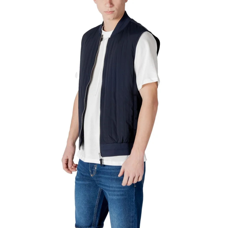 Antony Morato Blue Cotton Bomber