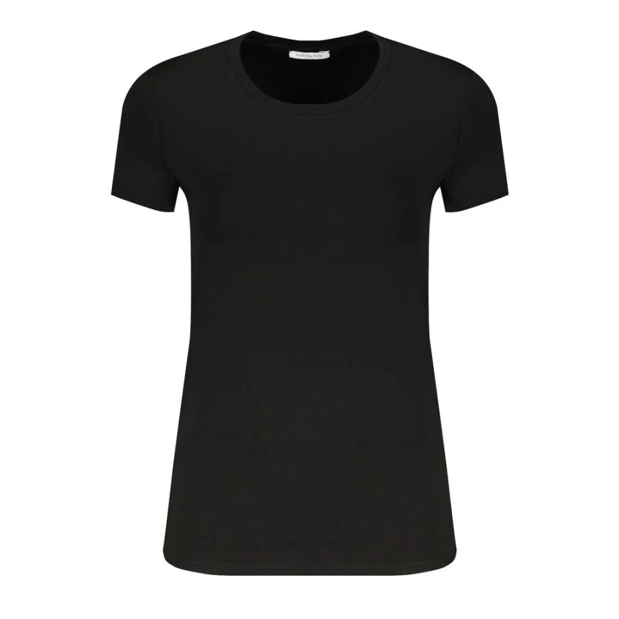 Patrizia Pepe Black Organic Cotton Women T-Shirt