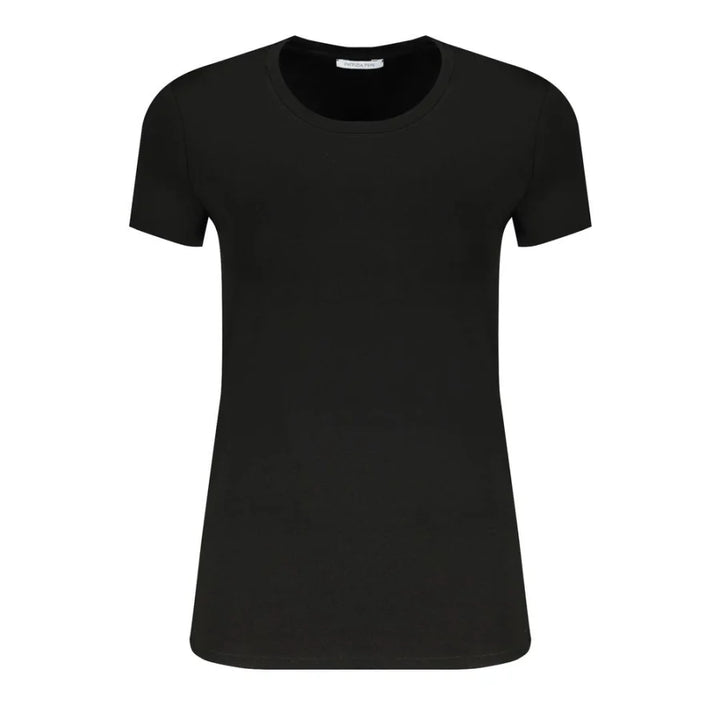 Patrizia Pepe Black Organic Cotton Women T-Shirt