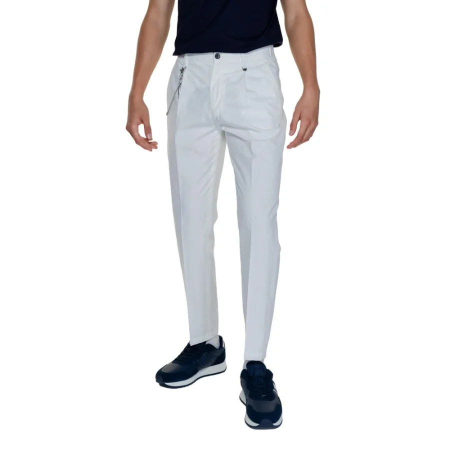 Antony Morato White Cotton Casual Pants