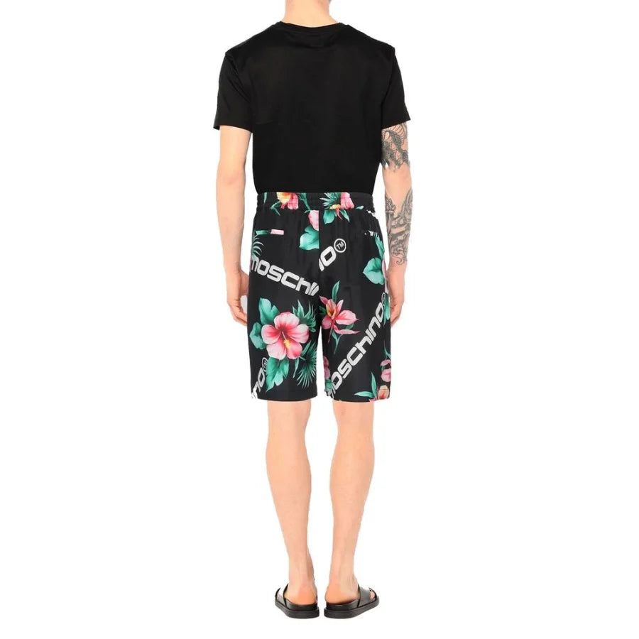 Moschino Couture Black Silk Shorts