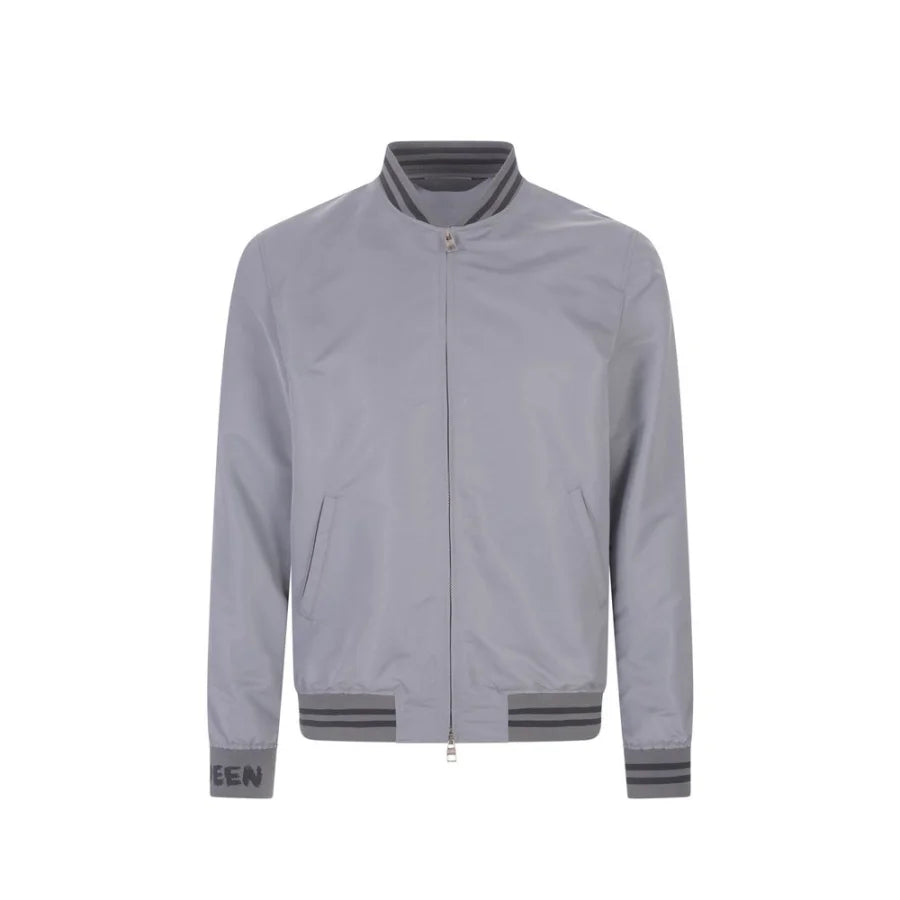 Alexander McQueen Gray Polyester Bomber