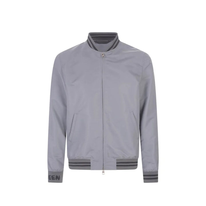 Alexander McQueen Gray Polyester Bomber