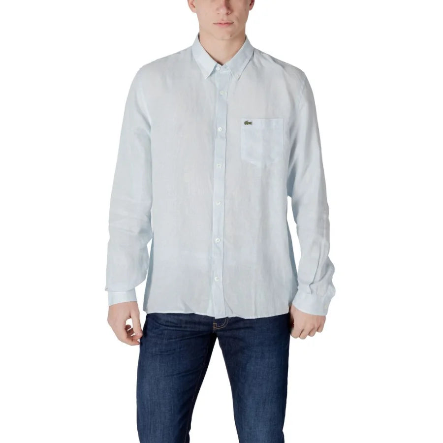 Lacoste Blue Linen Shirt