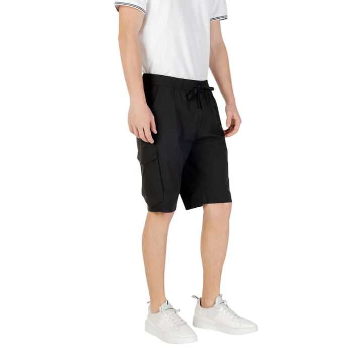 Hugo Boss Black Polyester Bermuda Shorts
