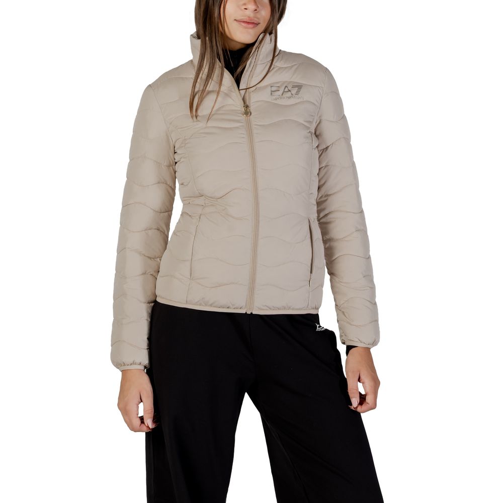 EA7 Emporio Armani Bomber Jackets - Beige Polyester