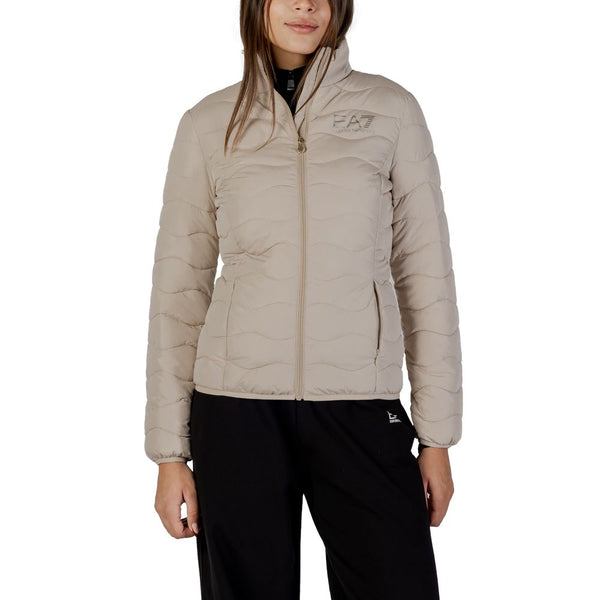 EA7 Emporio Armani Bomber Jackets - Beige Polyester
