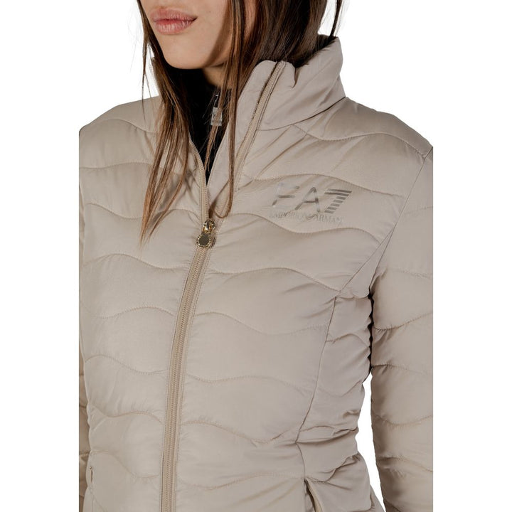 EA7 Emporio Armani Bomber Jackets - Beige Polyester