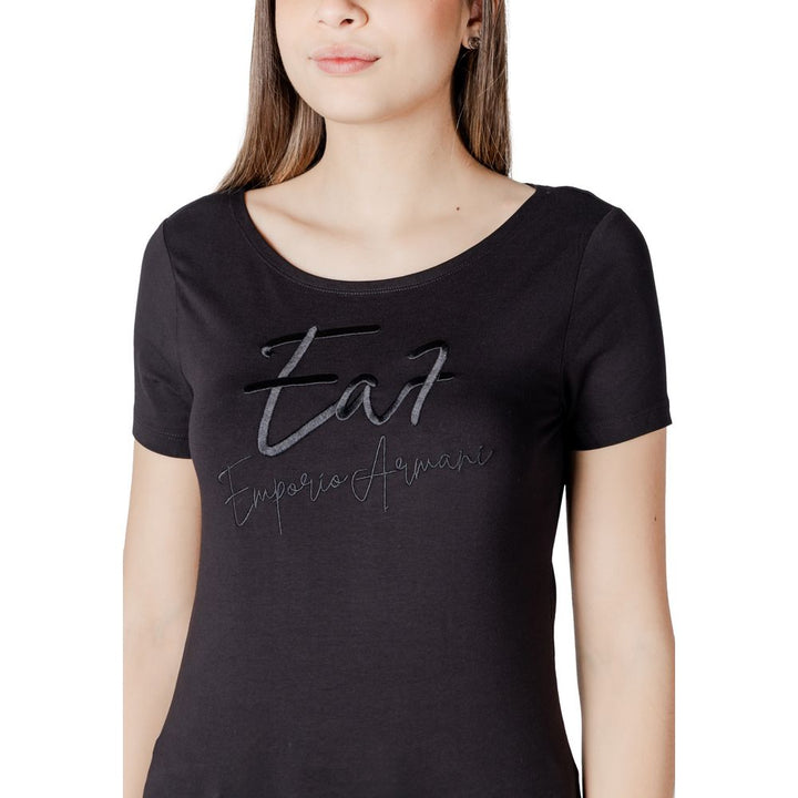 EA7 Emporio Armani - Black Cotton T-Shirt