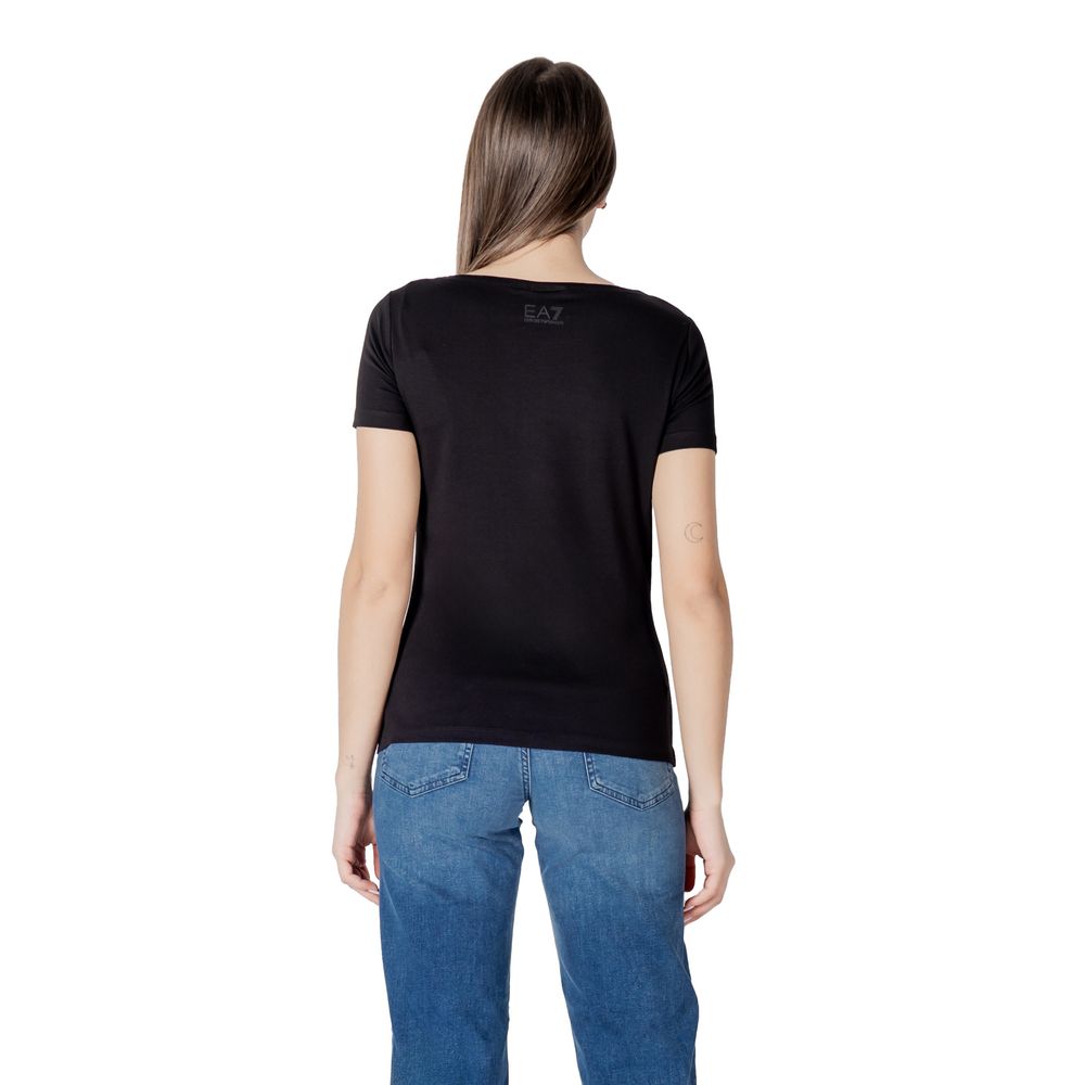EA7 Emporio Armani - Black Cotton T-Shirt