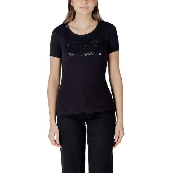 EA7 Emporio Armani - Black Cotton T-Shirt