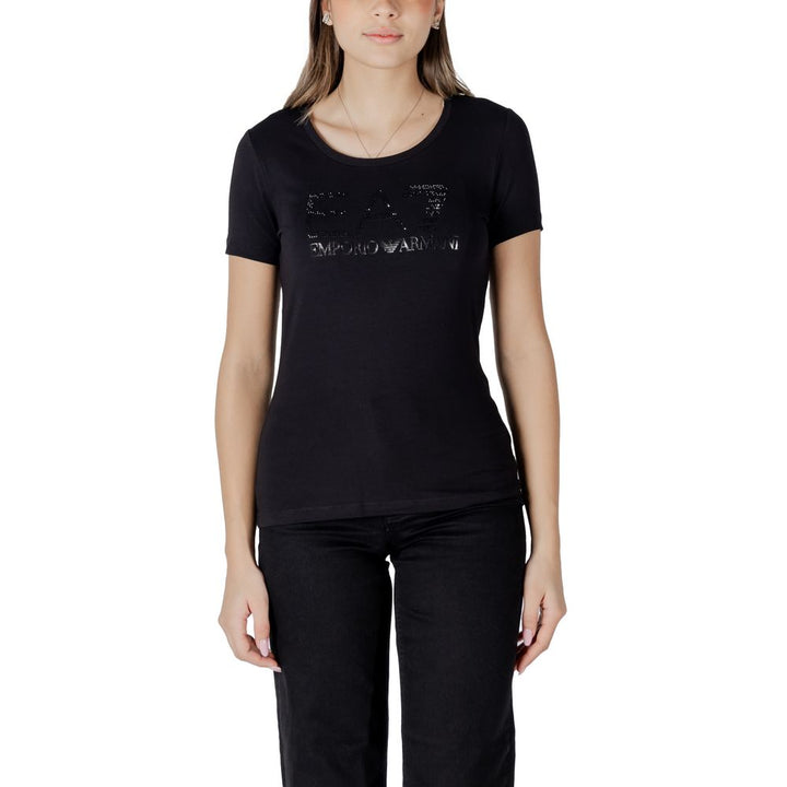 EA7 Emporio Armani - Black Cotton T-Shirt